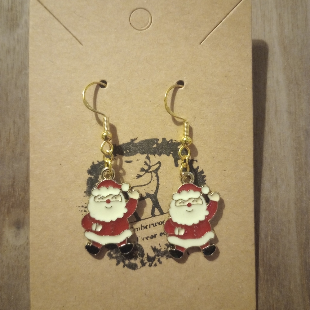 Santa Claus earrings - hypoallergenic
